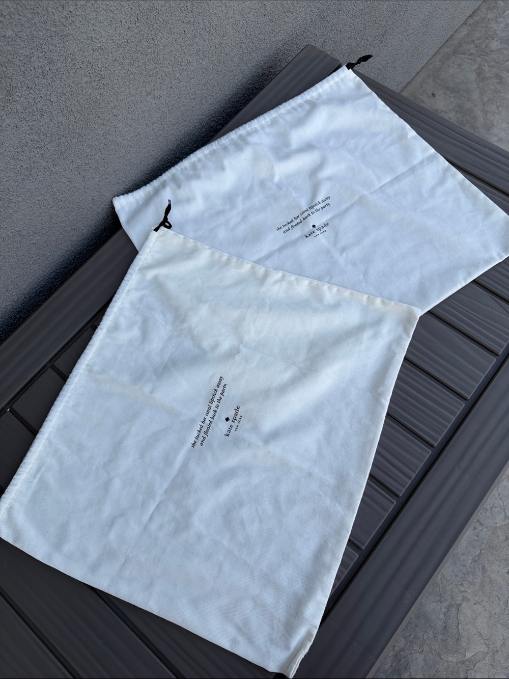Authentic Kate Spade Dustbag set of 2